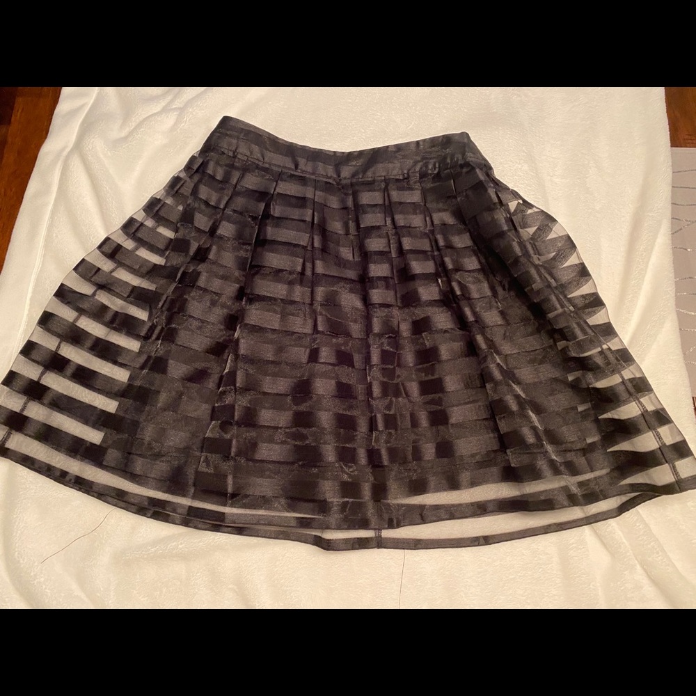 Black stripped skirt